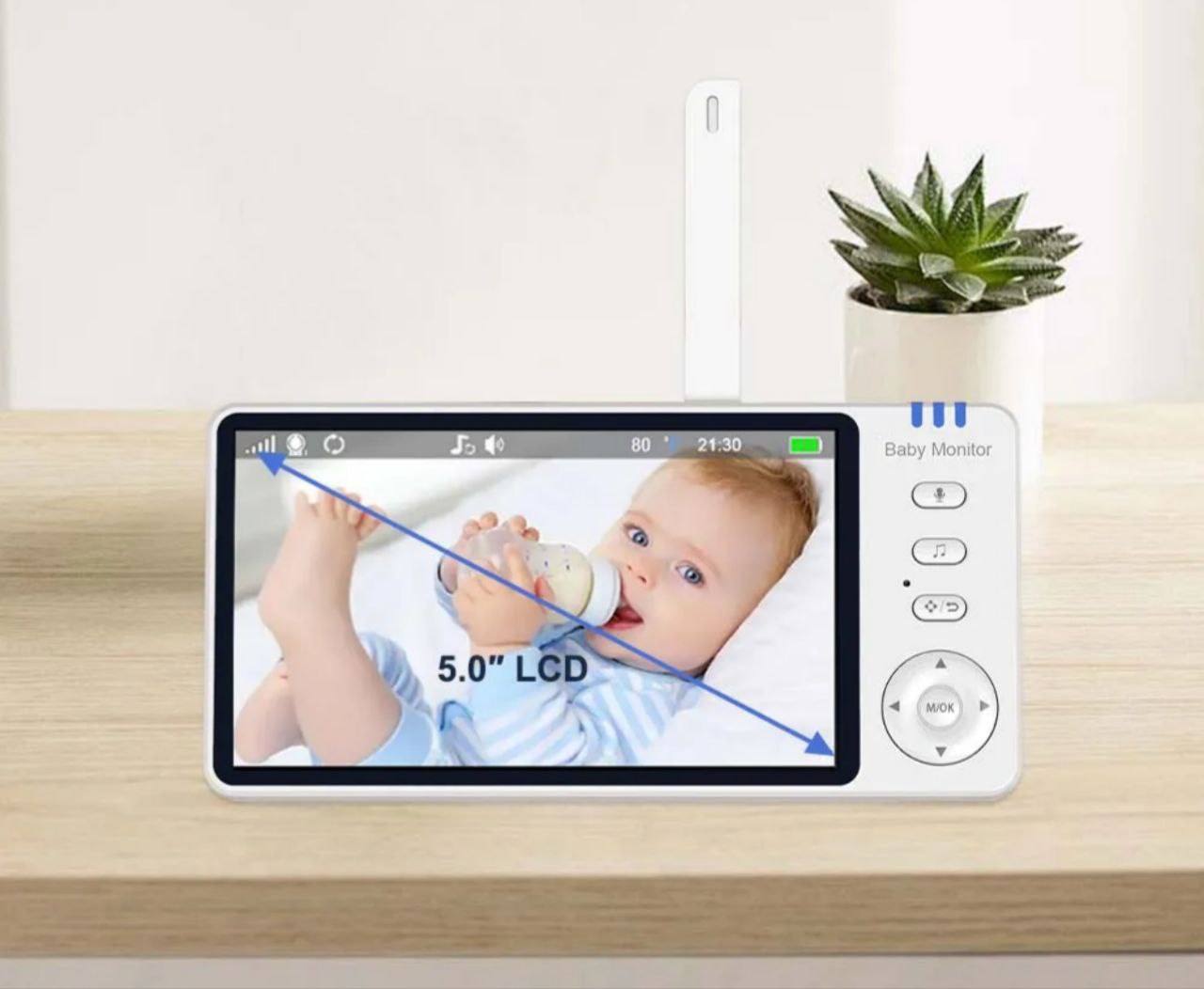 Babyphone vidéo avec 2 caméras